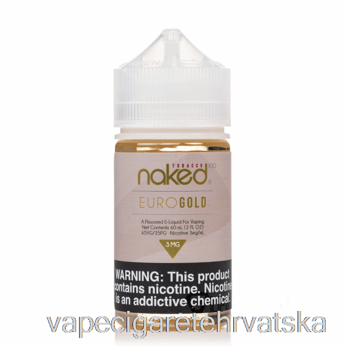 Vape Cigarete Euro Gold - Naked 100 Tobacco - 60ml 12mg